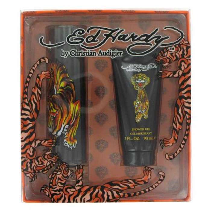 Christian Audigier Ed Hardy 2pcs Gift Set 100ml EDT Spray Men