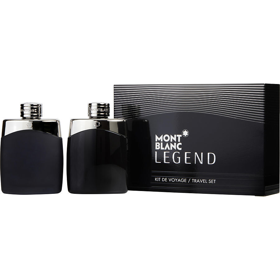 Mont Blanc Legend 2pcs Gift Set Travel Set 100ml EDT Spray Men