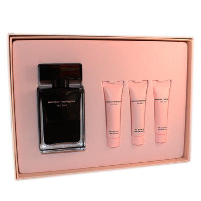Narciso Rodriguez For Her 4pcs Gift Set 50ml EDT Spray Women