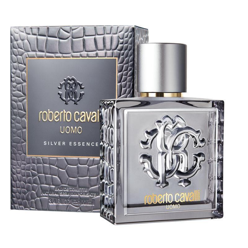 Roberto Cavalli Uomo Silver Essence 100ml EDT Spray Men