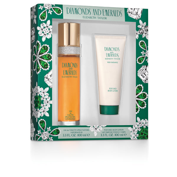 Elizabeth Taylor Diamonds And Emeralds 2pcs Gift Set 100ml EDT Spray Women