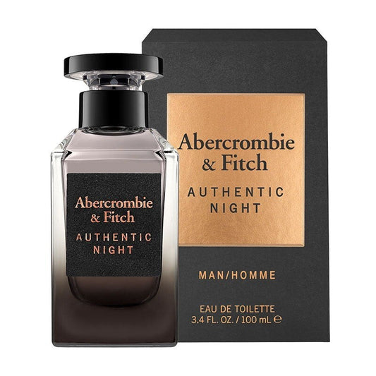 Abercrombie & Fitch Authentic Night Homme 100ml EDT Spray Men (vanilla aromatic fruity)