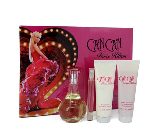Paris Hilton Can Can 4pcs Gift Set 100ml EDP Spray Women