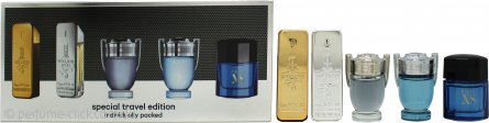 Paco Rabanne Special Travel Edition Miniature 5pcs Gift Set Men Variety