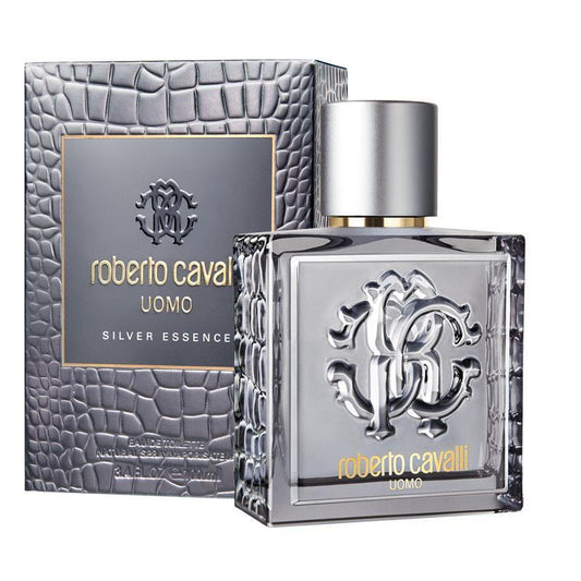 Roberto Cavalli Uomo Silver Essence 100ml EDT Spray Men