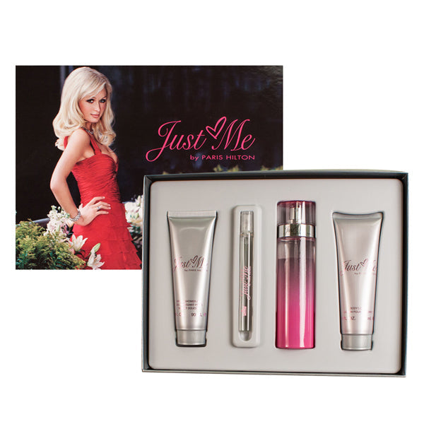 Paris Hilton Just Me 4pcs Gift Set 100ml EDP Spray Women
