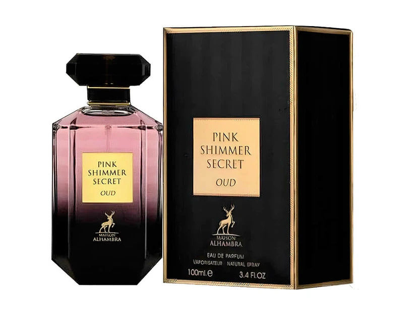 Maison Alhambra Pink Shimmer Secret Oud 100ml EDP Spray Unisex (RARE)