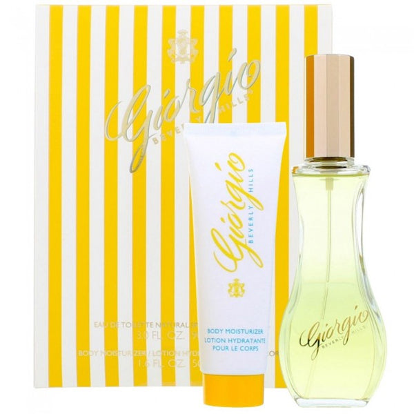 Giorgio Beverly Hills 2pcs Gift Set 90ml EDT Spray & 50ml Lotion Women