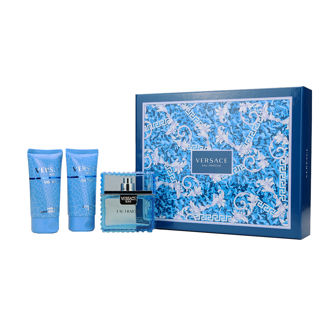 Versace Man Eau Fraiche 3pcs Gift Set 50ml EDT Spray Men