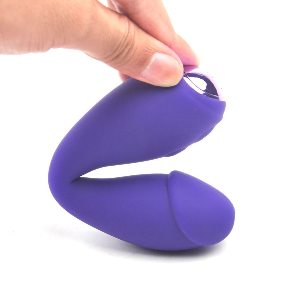 10-Speed Flexible Purple Silicone Realistic Dildo Vibrator - Secret Admirer